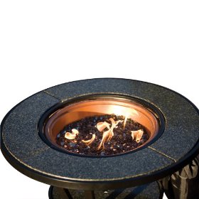Coleman Firelight Propane Fireplace and Table