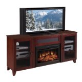 Shaker Style 70" TV Stand with Electric Fireplace