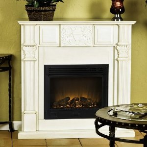 Martin Electric Fireplace - Antique White