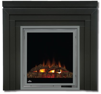 Painted Black Electric Fireplace 5000 BTU